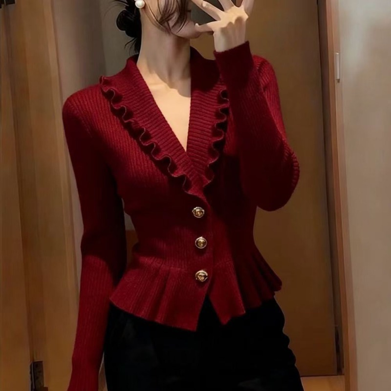 Winter Clothing Name - Suéter de Punto de Manga Larga