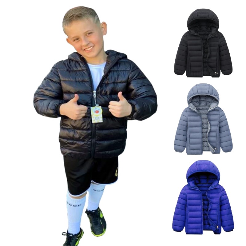 Winter Clothing For Kids - Chaquetas de plumón ligeras con capucha