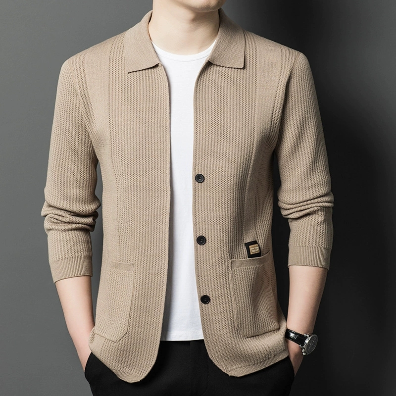 Winter Clothing Uae - Cárdigan de Punto para Hombre de
