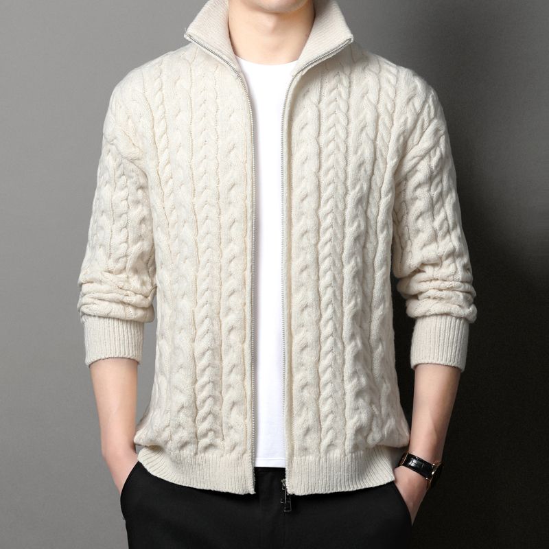 Winter Clothing Uae - Cárdigan de punto para hombre con