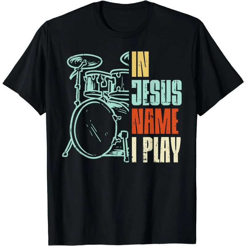 Winter Clothing Name - Camisetas con estampado de baterista cristiano,
