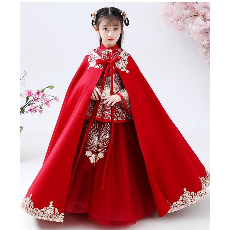 Winter Clothing For Kids - Traje Hanfu Cheongsam para Niñas, Ropa