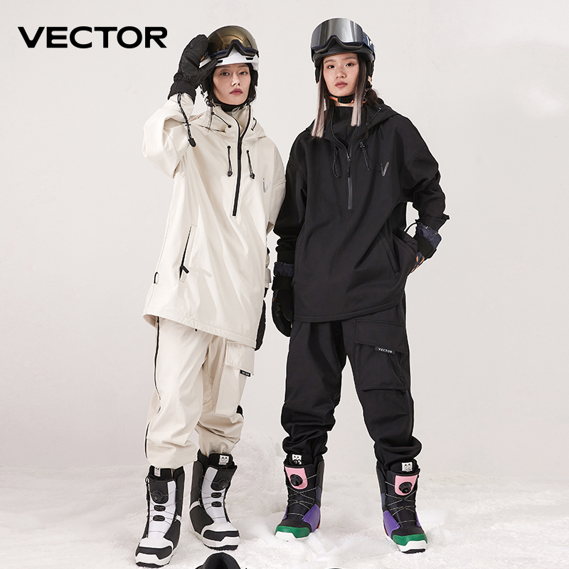 Winter Clothing Vector - Chaqueta de esquí de Color sólido