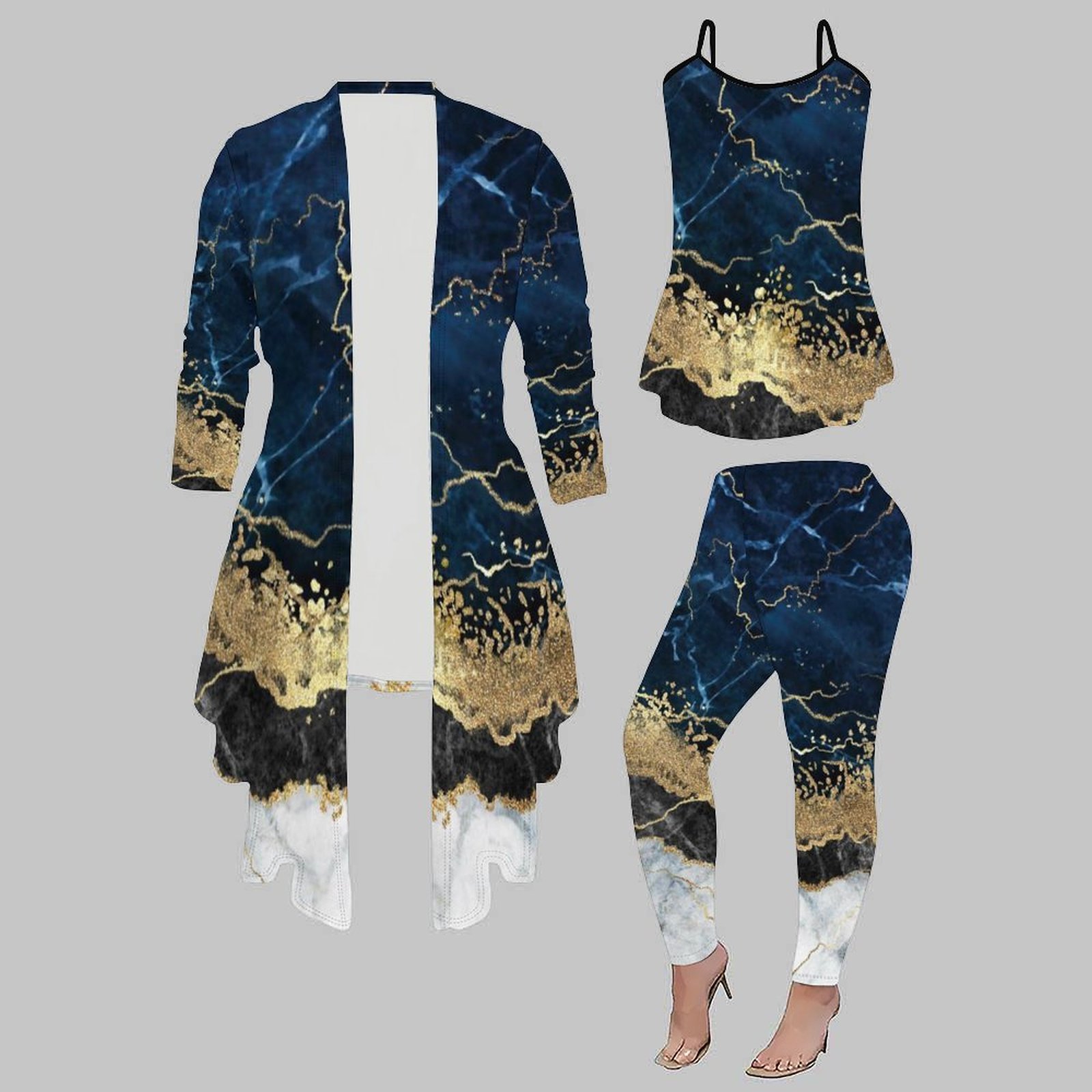 Winter Clothing Uae - Conjunto de Tres Piezas de Moda
