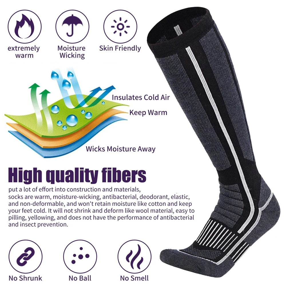 XQQMXX-Calcetines de esquí par - Thermal Sock Merino reseña y precio