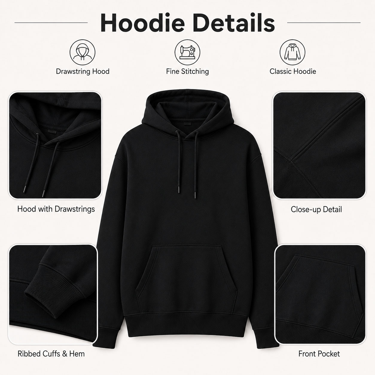 Sudadera con Capucha Personali - Winter Clothing Name reseña y precio