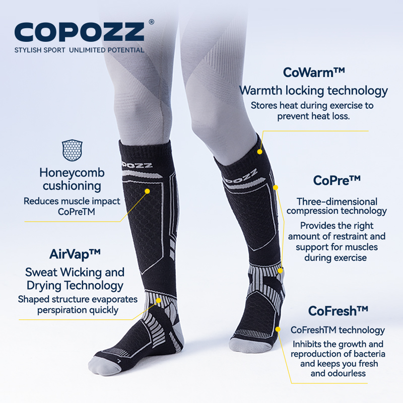 COPOZZ nuevos calcetines de es - Thermal Sock Merino reseña y precio