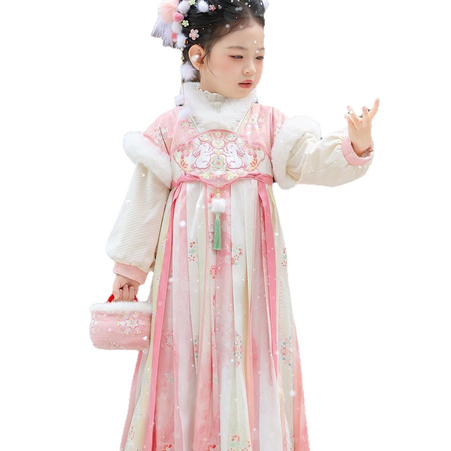 2025 niñas Hada Hanfu niños in - Winter Clothing For Kids reseña y precio