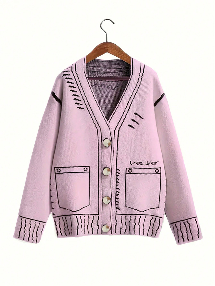 Cárdigan con botones de talla  - Winter Clothing Equipment reseña y precio