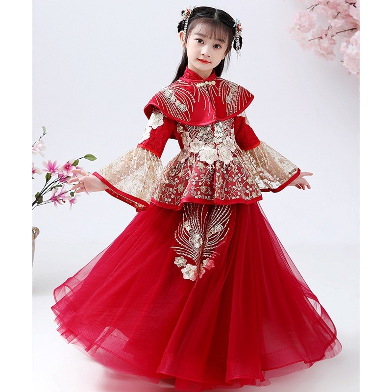Traje Hanfu Cheongsam para Niñ - Winter Clothing For Kids reseña y precio