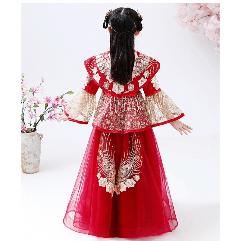 Traje Hanfu Cheongsam para Niñ - Winter Clothing For Kids reseña y precio