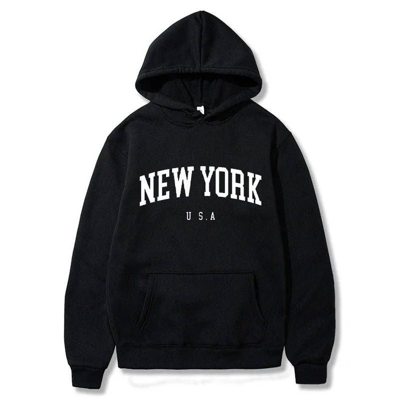 Sudadera con Capucha Estampada - Winter Clothing New York reseña y precio
